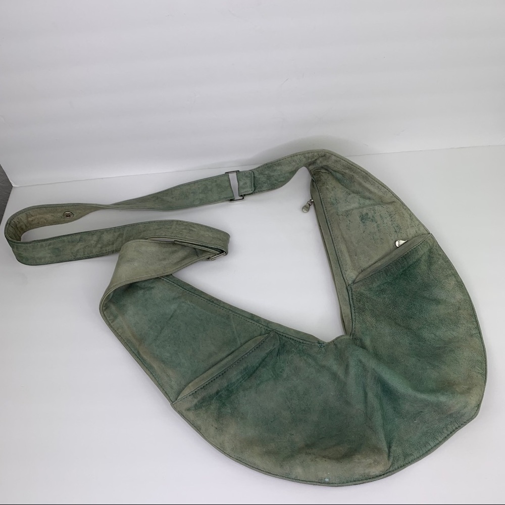 Turquoise Classic Leather Sash Bag